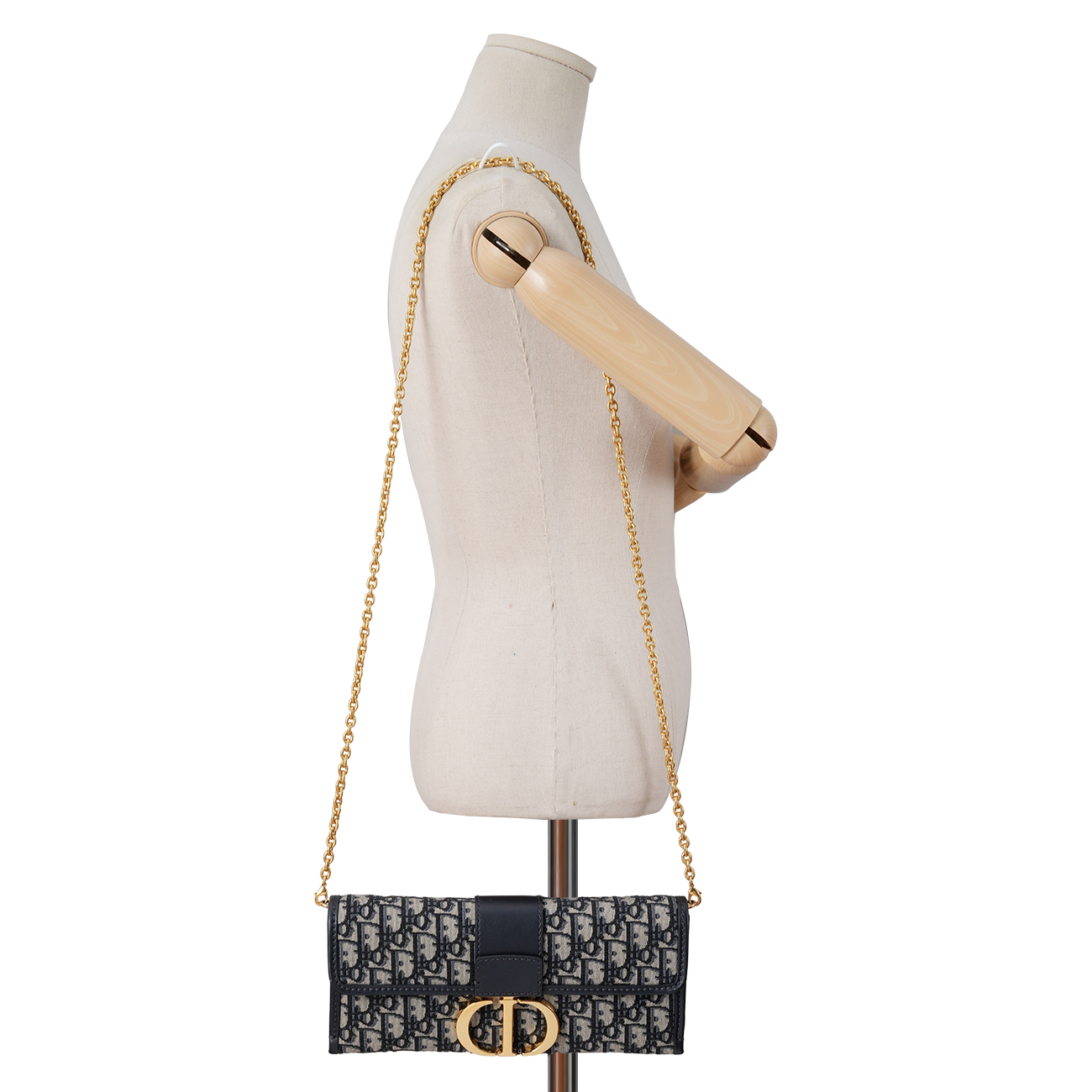 CHRISTIAN DIOR(USED)디올 오블리크 30 몽테인 체인 파우치